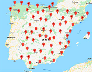 Distribuidores en toda España