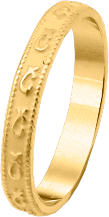 ALIANZA ORO AMARILLO 18KT 3.5m