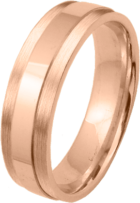 ALIANZA ORO BICOLOR 18KT  5.0m