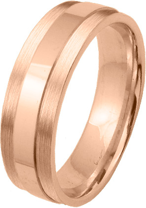 ALIANZA ORO BICOLOR 18KT  5.0m