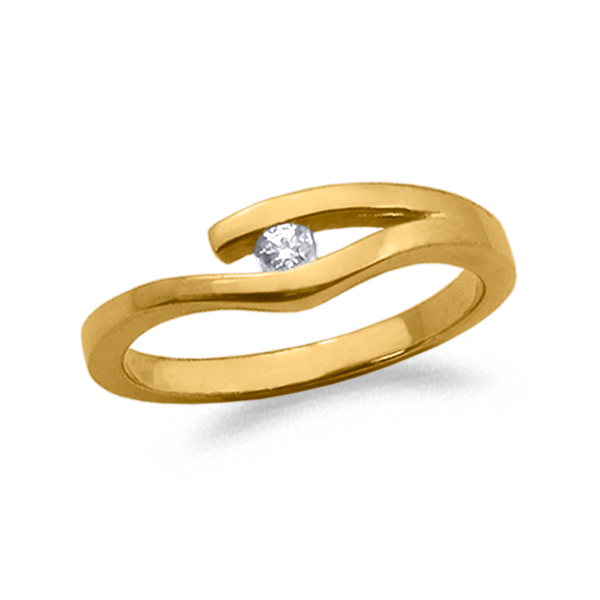 SOLITARIO ORO Y DIAMANTE 0.06ct MODELO 29590