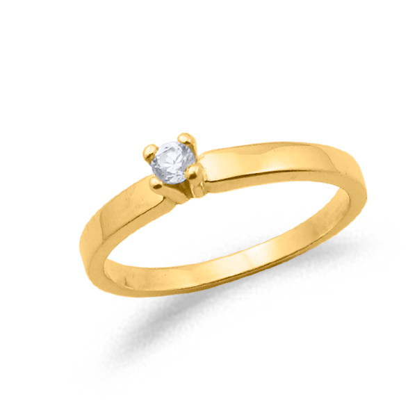 SOLITARIO ORO Y DIAMANTE 0.10ct MODELO 29717