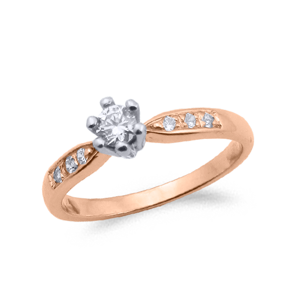 SORTIJA ORO Y DIAMANTES (TOTAL 0.24ct) MODELO 29741