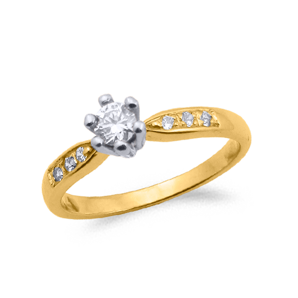 SORTIJA ORO Y DIAMANTES (TOTAL 0.32ct) MODELO 29742