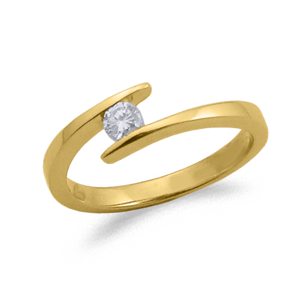 SOLITARIO ORO Y DIAMANTE 0.18ct MODELO 29753